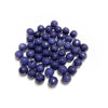 Contas de pedra semipreciosa facetadas azul escuro
