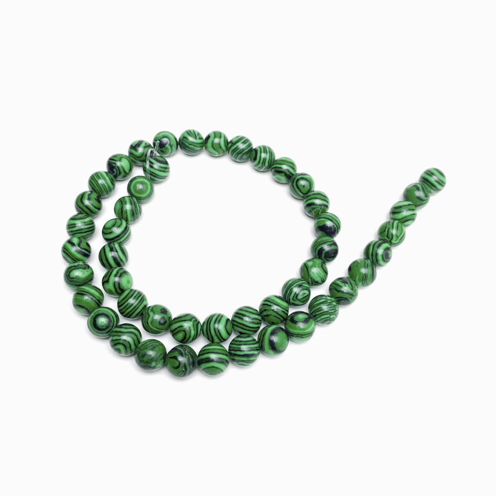 Fiada Contas Malaquita 8mm