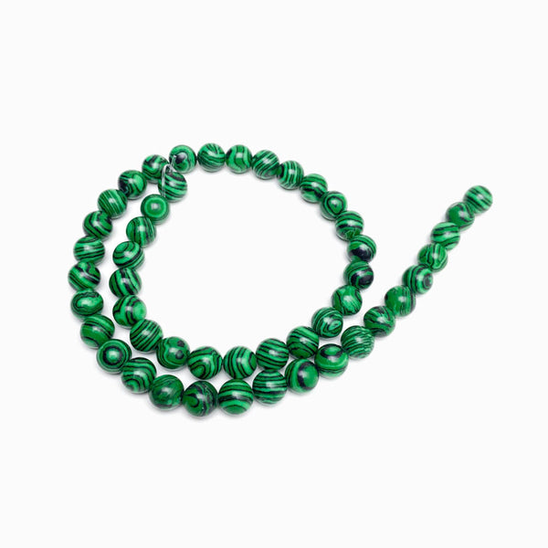 Fiada Contas Malaquita 8mm