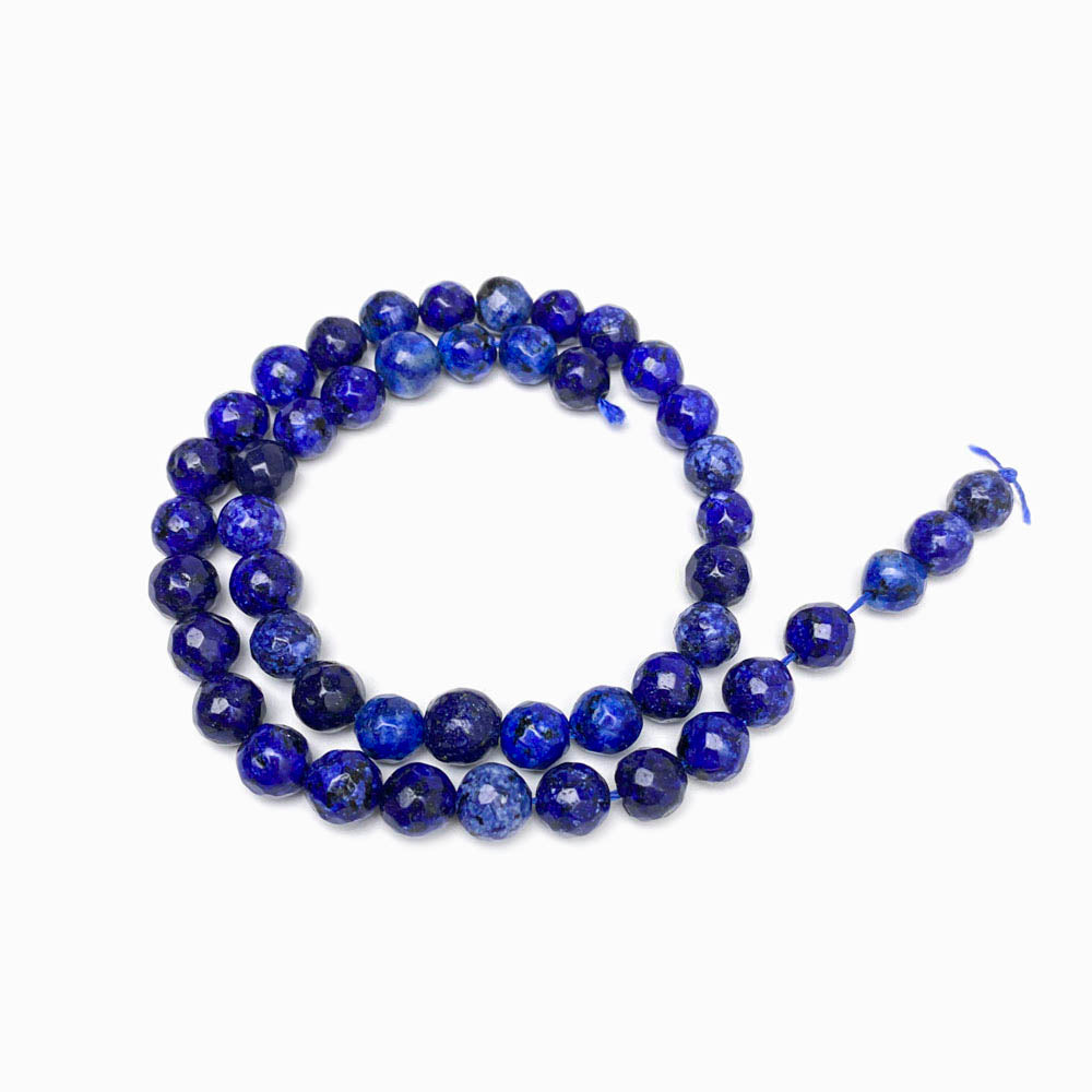 Contas de pedra natural facetadas