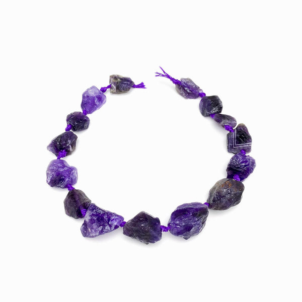 Contas de pedra semipreciosa facetadas roxo