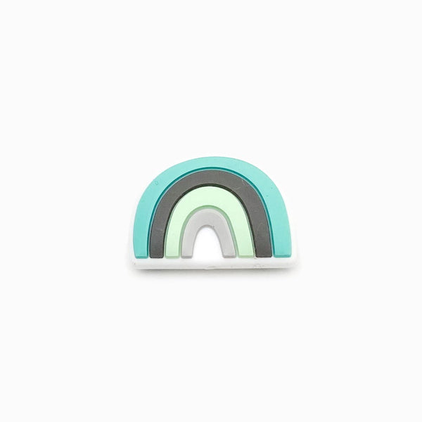 Contas de Silicone Arco-Íris 25x18mm Estilo E