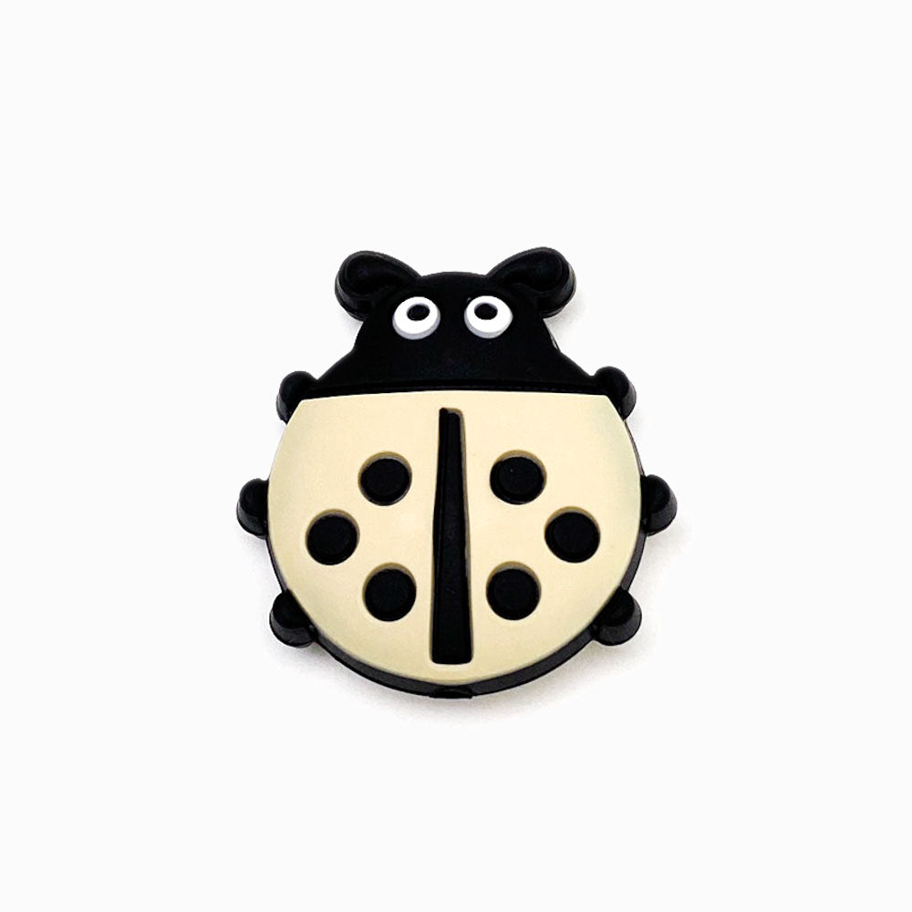 Contas de silicone coccinella septempunctata para montar porta-chucha