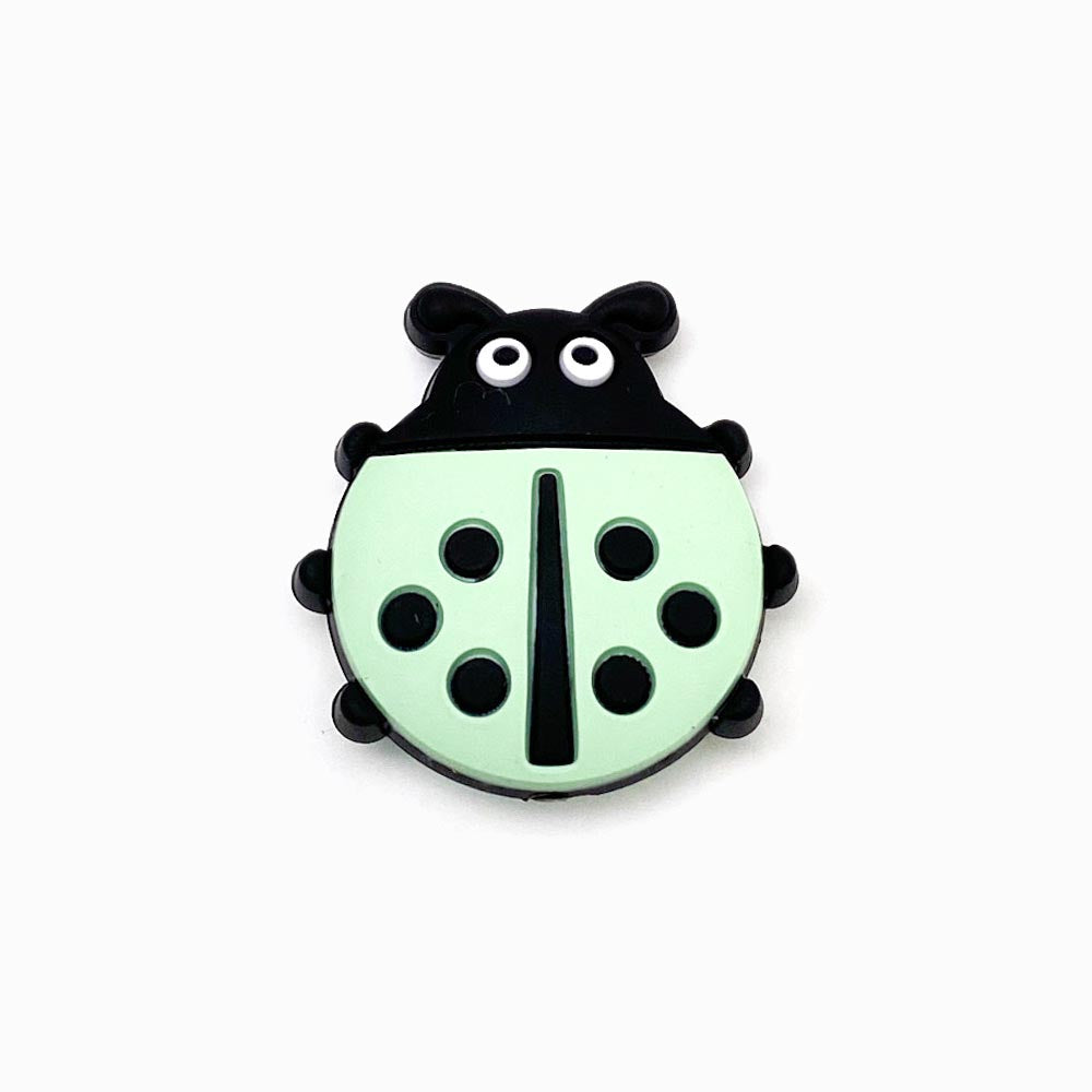 Contas de silicone coccinella septempunctata para montar porta-chucha