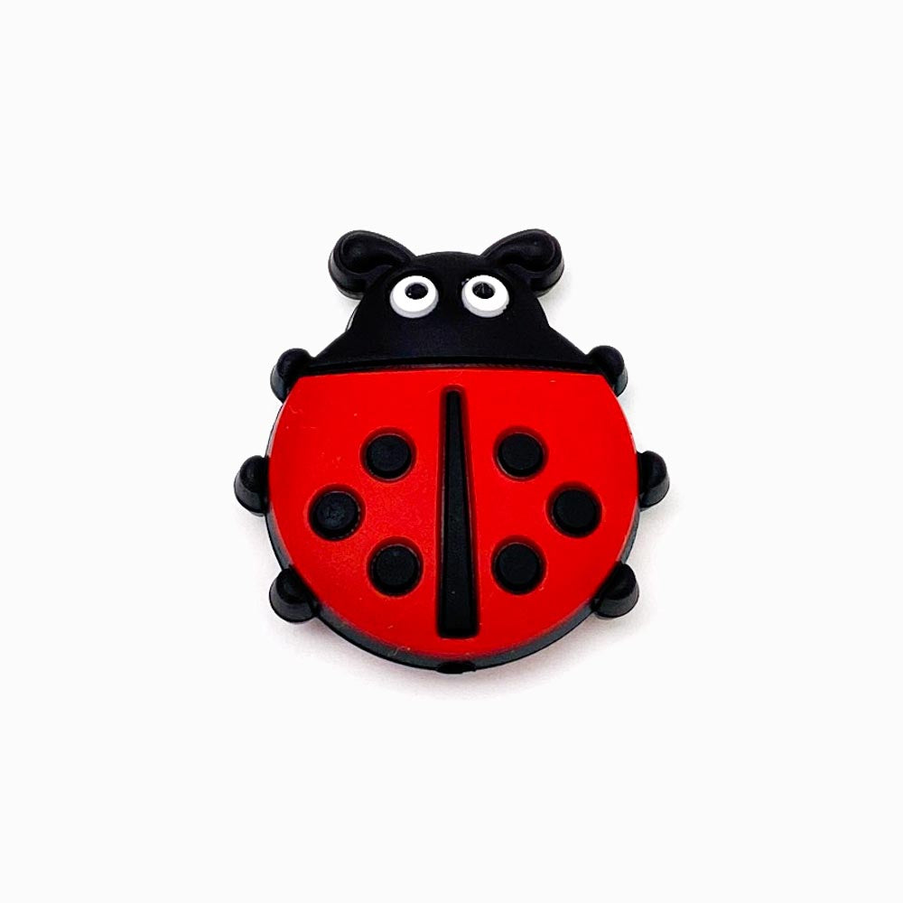 Contas de silicone coccinella septempunctata para montar porta-chucha