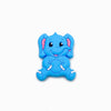 Contas de silicone para prendedor de chucha design elefante azul celeste