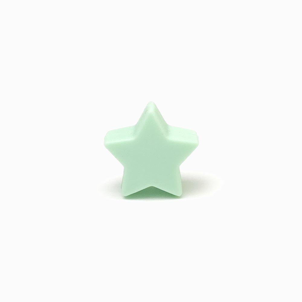 Estrela em silicone para montar porta-chucha
