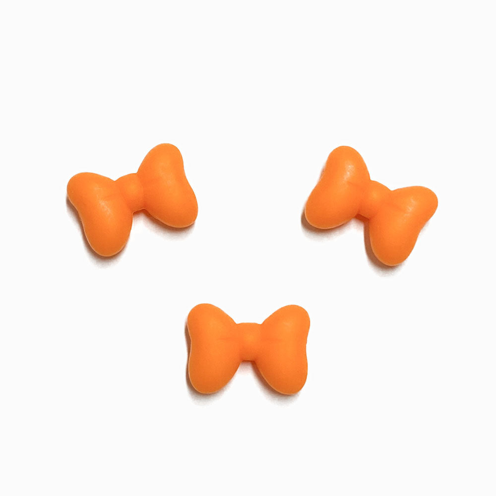 Laço em silicone para montar porta-chucha laranja