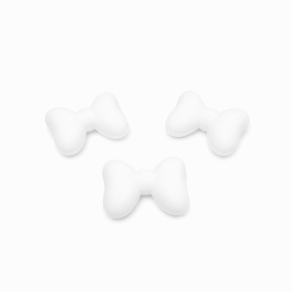 Laço em silicone para montar porta-chucha branco