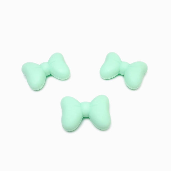 Laço em silicone para montar porta-chucha verde água