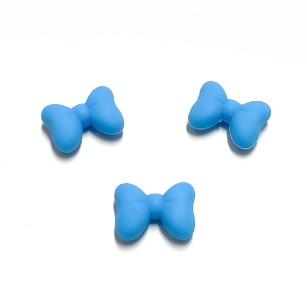 Laço em silicone para montar porta-chucha azul celeste