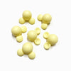 Cabeça de mickey em silicone para montar porta-chucha amarelo