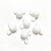 Cabeça de mickey em silicone para montar porta-chucha branco
