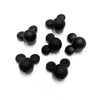 Cabeça de mickey em silicone para montar porta-chucha preto