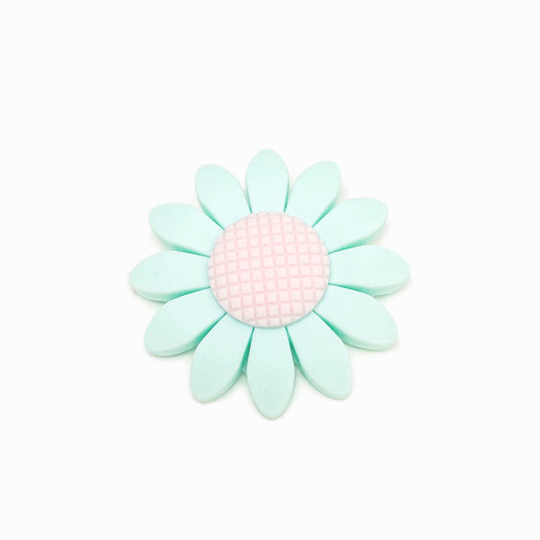 Girassol em silicone para montar porta-chucha