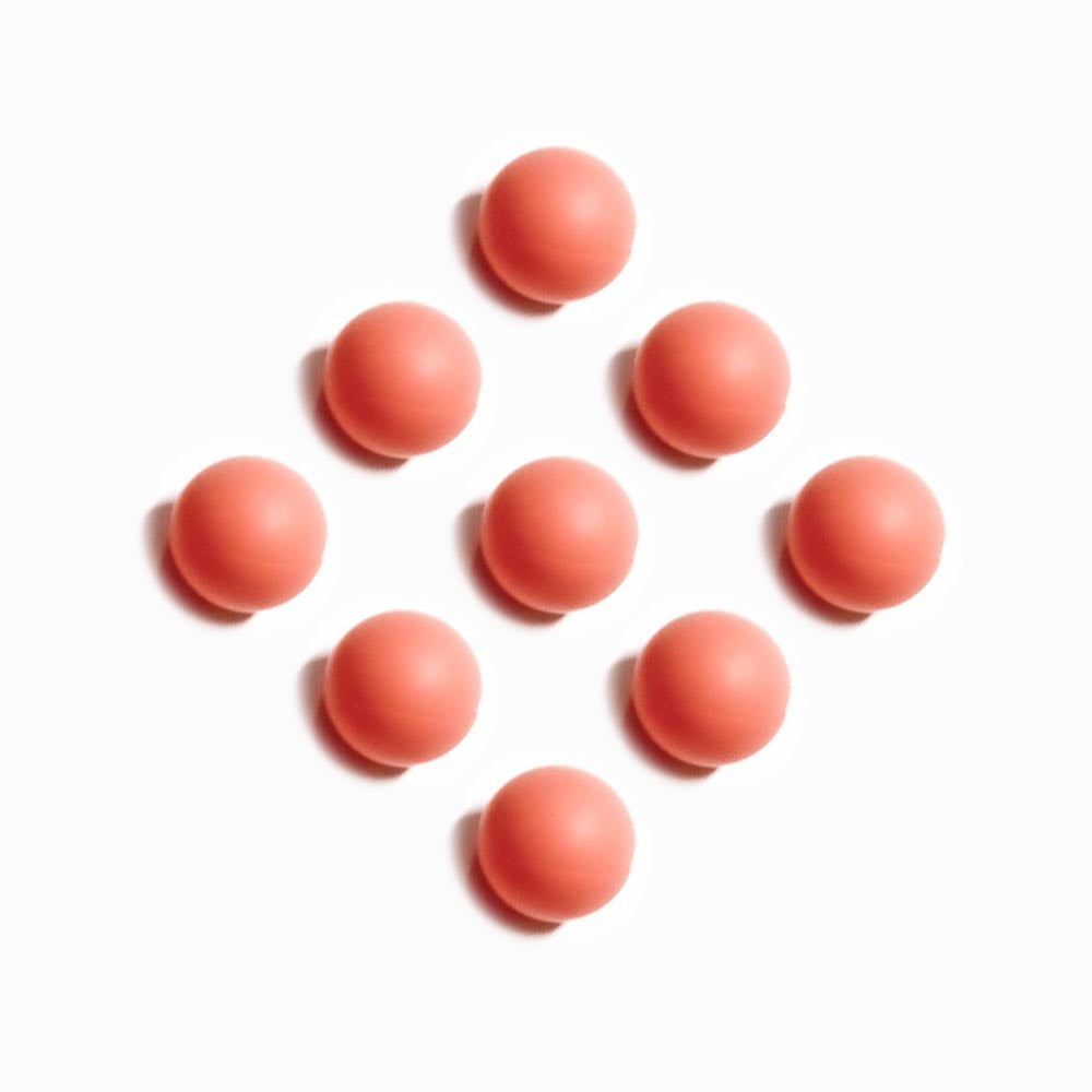 Contas de silicone salmão