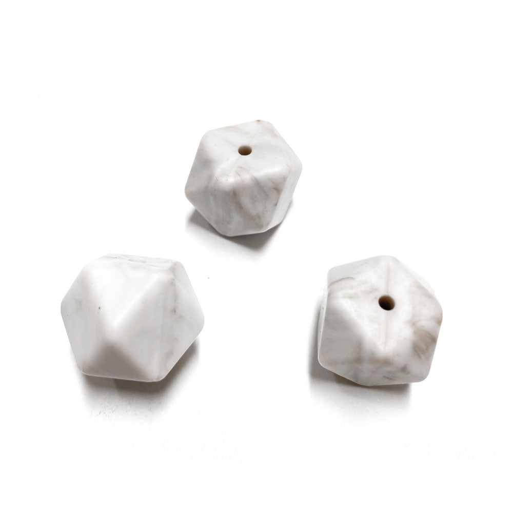Contas de silicone hexagonal MARMORE