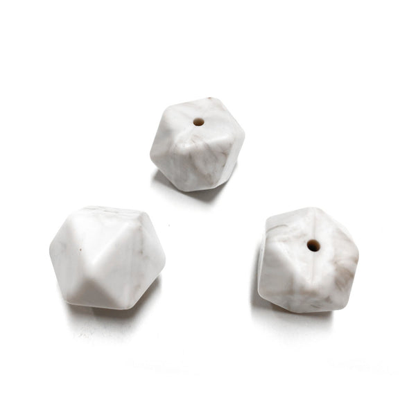 Contas de silicone hexagonal MARMORE