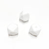 Contas de silicone hexagonal branco