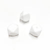 Contas de silicone hexagonal BRANCO