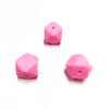 Contas de silicone hexagonal ROSA FORTE