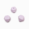 CONTAS DE SILICONE HEXAGONAL LAVANDA