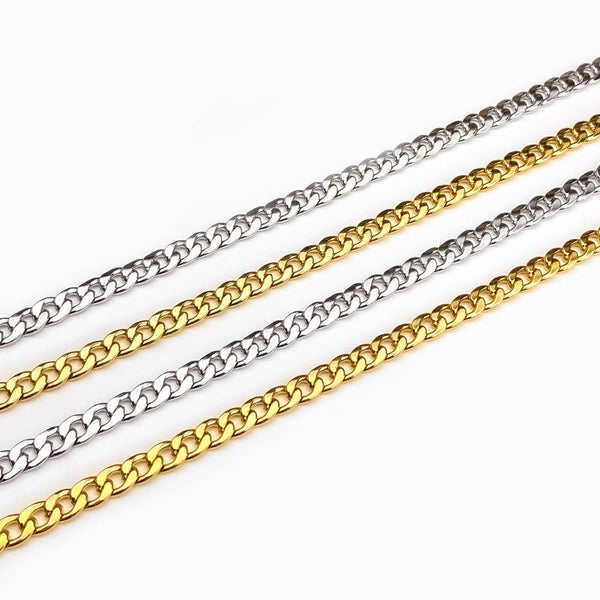 Corrente Elo Achatado Aço Inoxidável