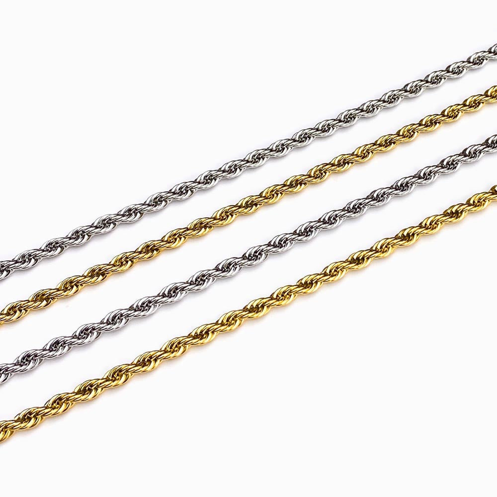 Corrente Torcido 4.8mm - Aço Inox