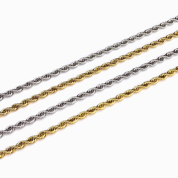 Corrente Torcido 4.8mm - Aço Inox