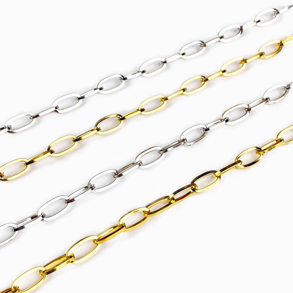 Corrente Elo Oval Aço Inoxidável