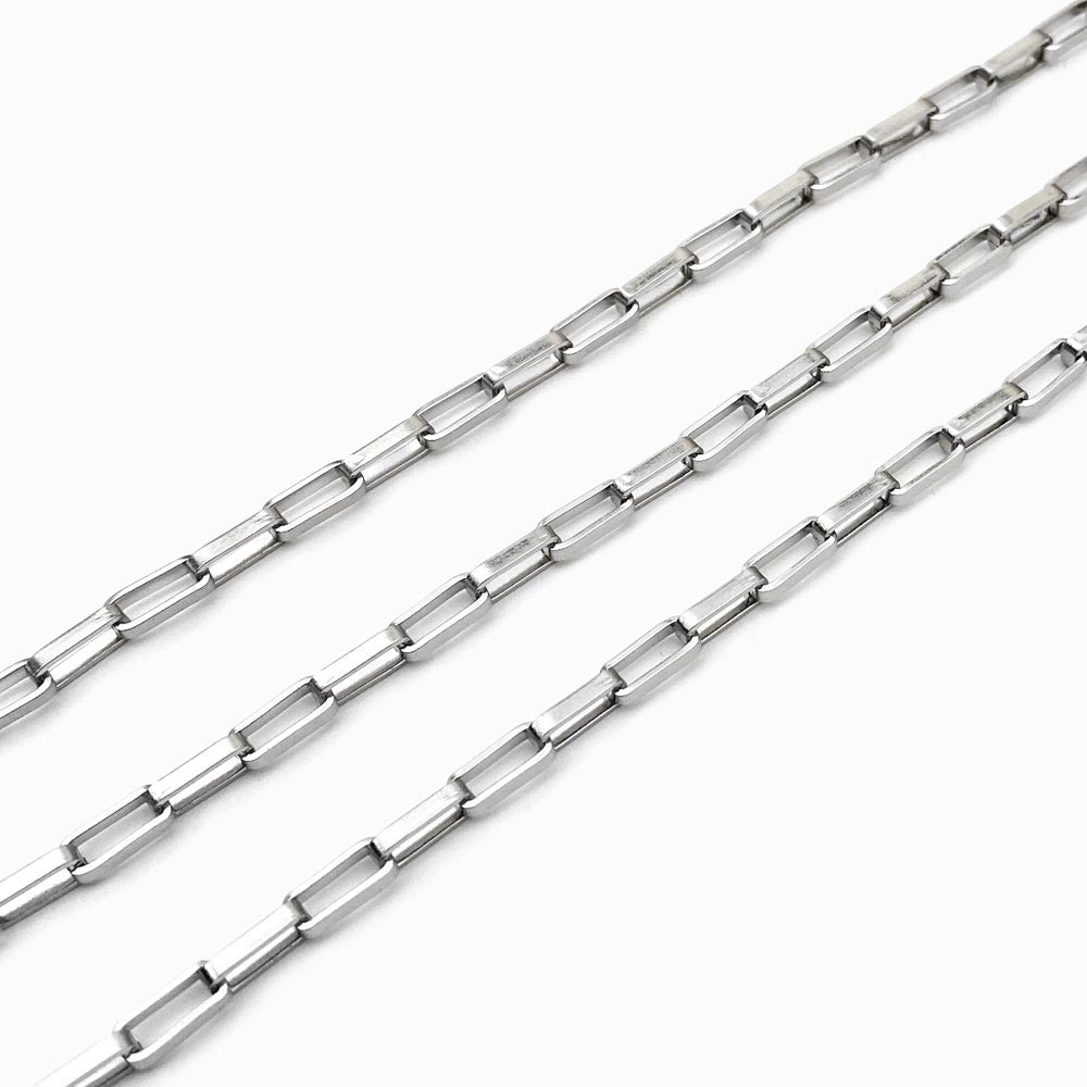 Cadena de eslabones rectangulares - Acero inoxidable