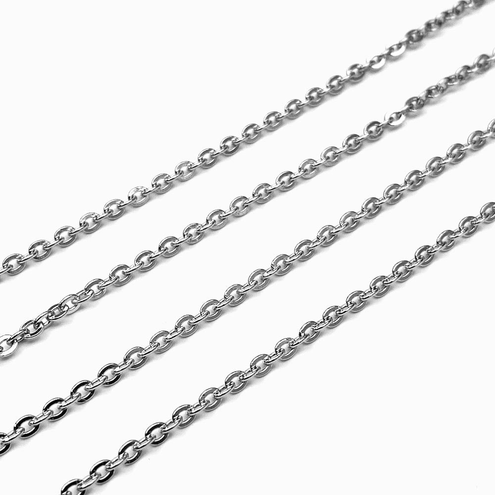 Corrente Elo Oval Achatado - Aço Inox