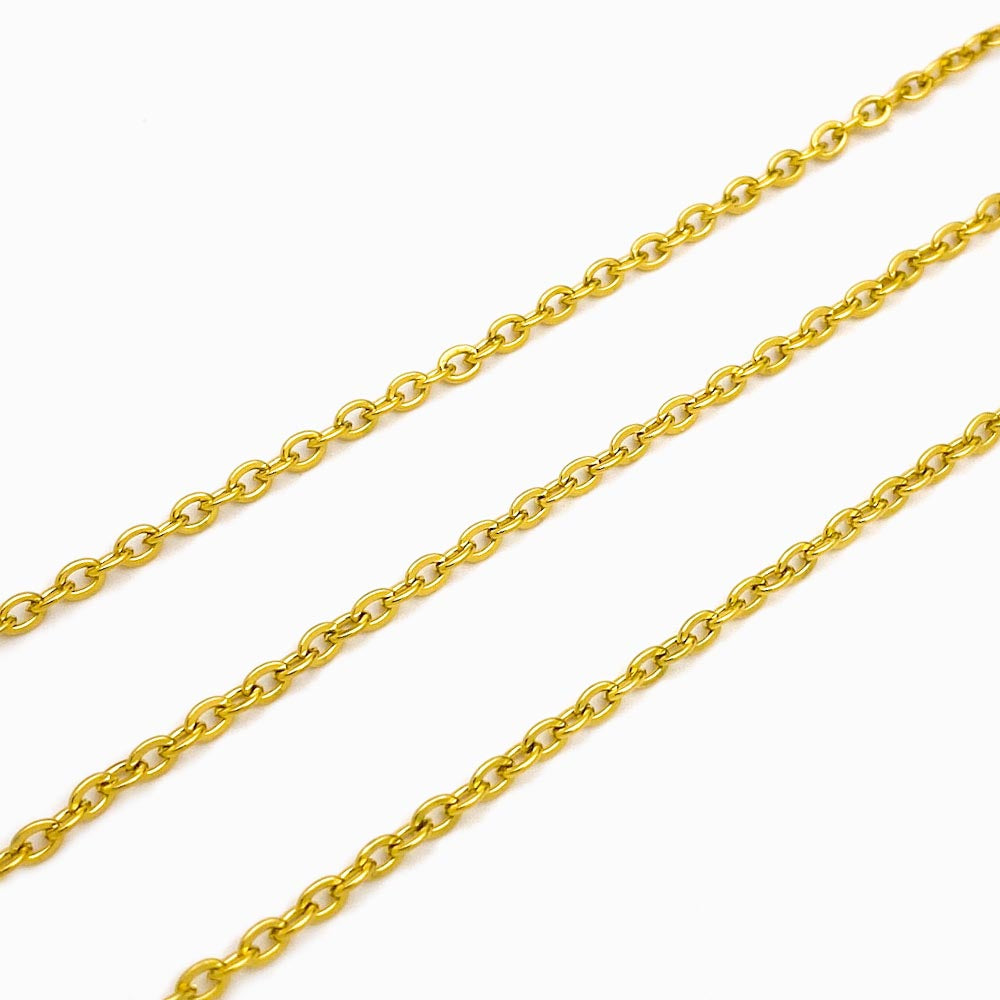 Corrente Elo Oval Achatado - Aço Inox