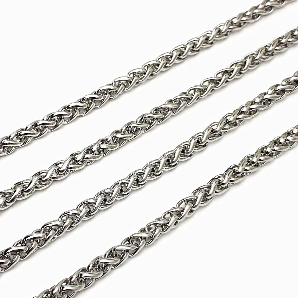 Corrente Elo Entrelaçado 5mm - Aço Inox