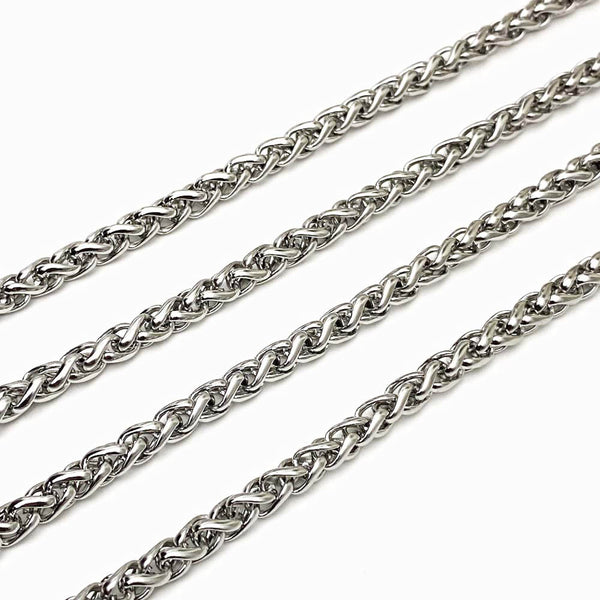 Corrente Elo Entrelaçado 5mm - Aço Inox