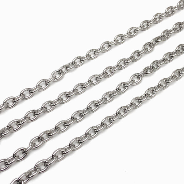 Corrente Elo Oval - Aço Inox