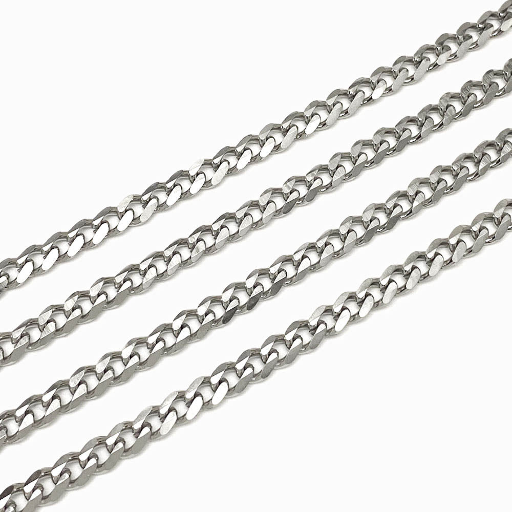 corrente elo torcido achatado 5mm em aço inox dourado