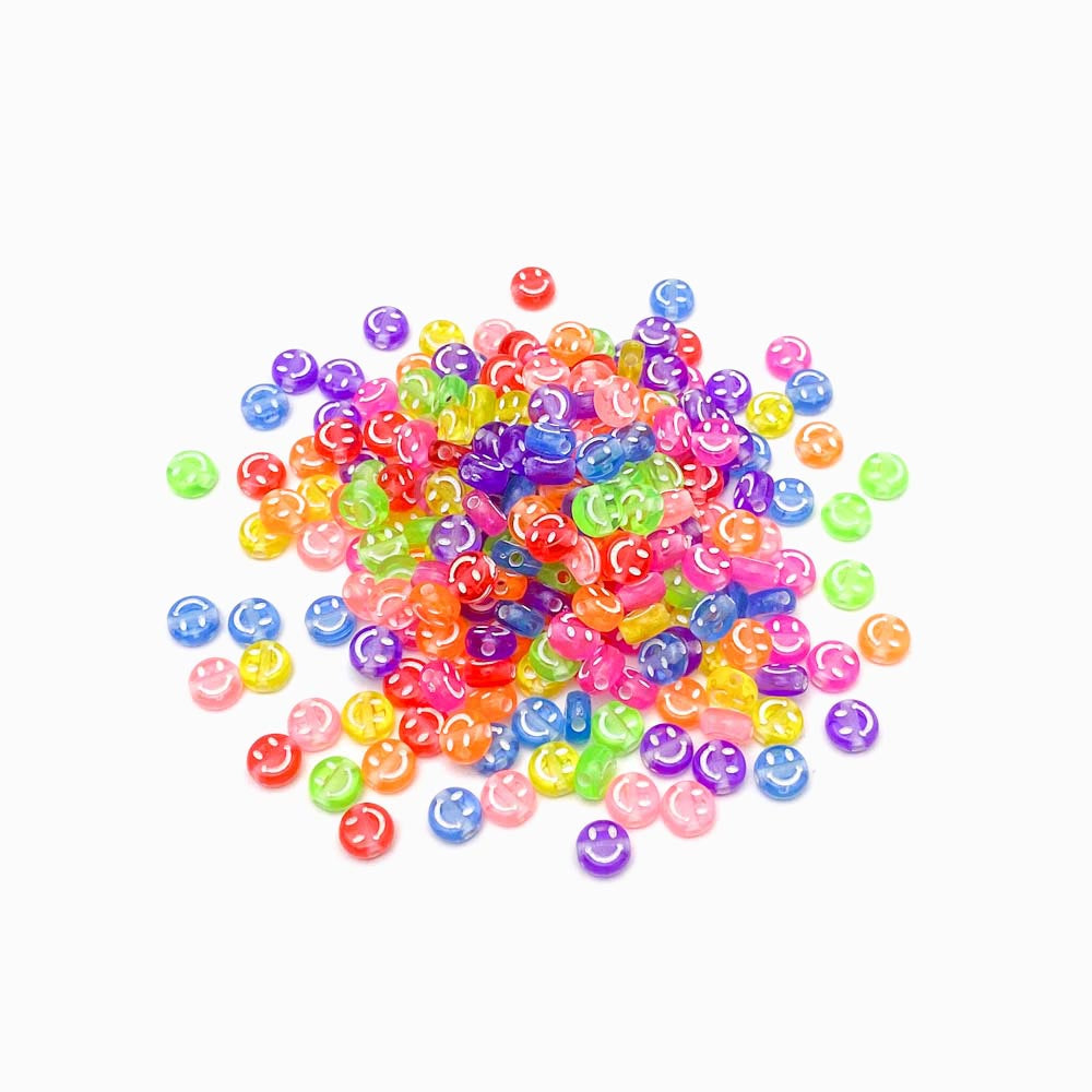 Contas acrílicas com smile