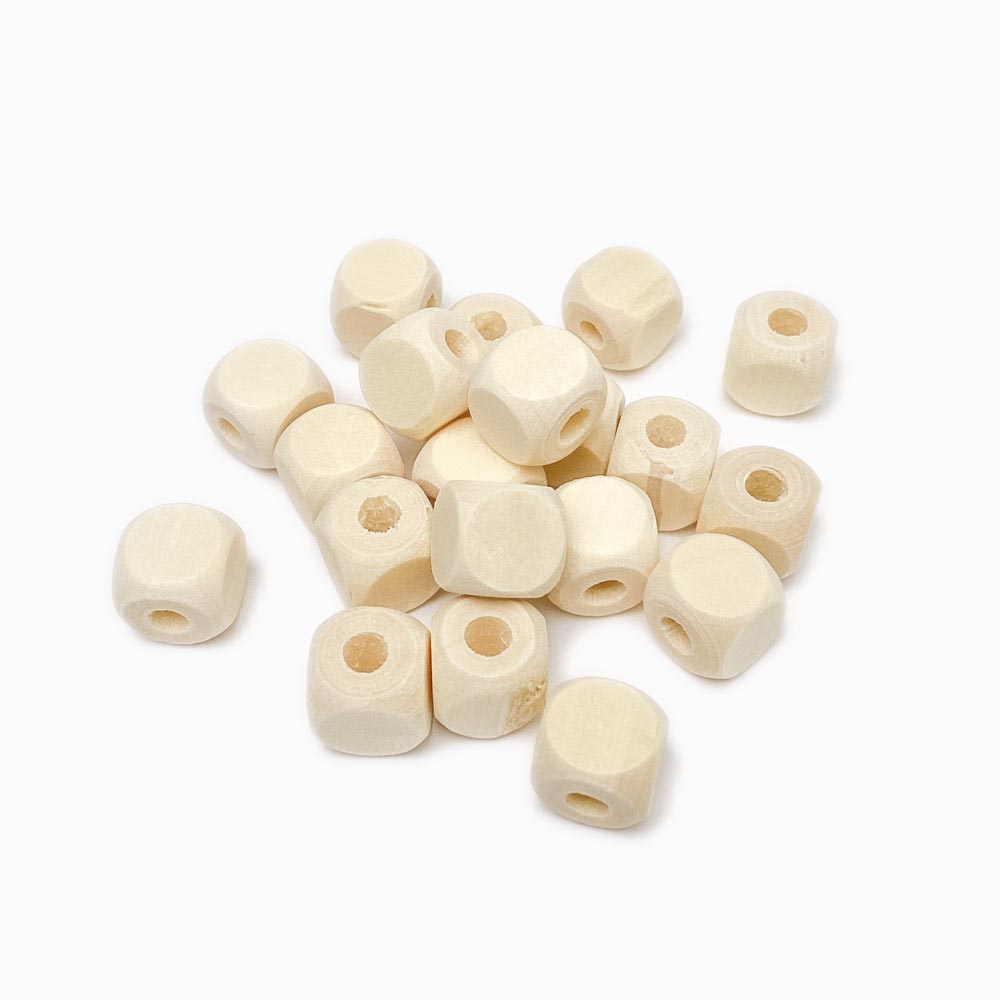 Cubo em madeira para trabalhos manuais