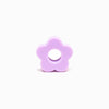 Contas de Silicone para Prendedor de Chucha Flor 27mm LAVANDA