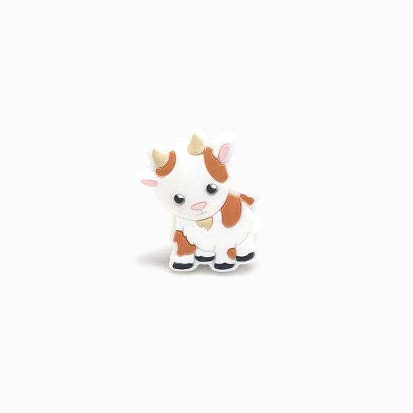 Contas de Silicone para Prendedor de Chucha Lama 30x25mm BRANCO