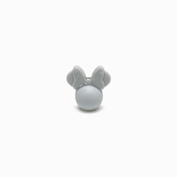 Contas de Silicone Minnie 21x20mm CINZA