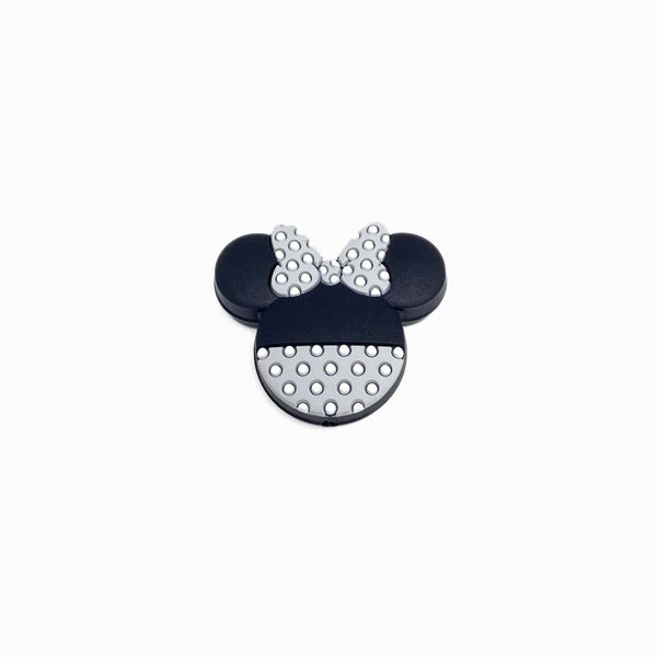 cabeca de minnie de silicone 35x30mm CINZA