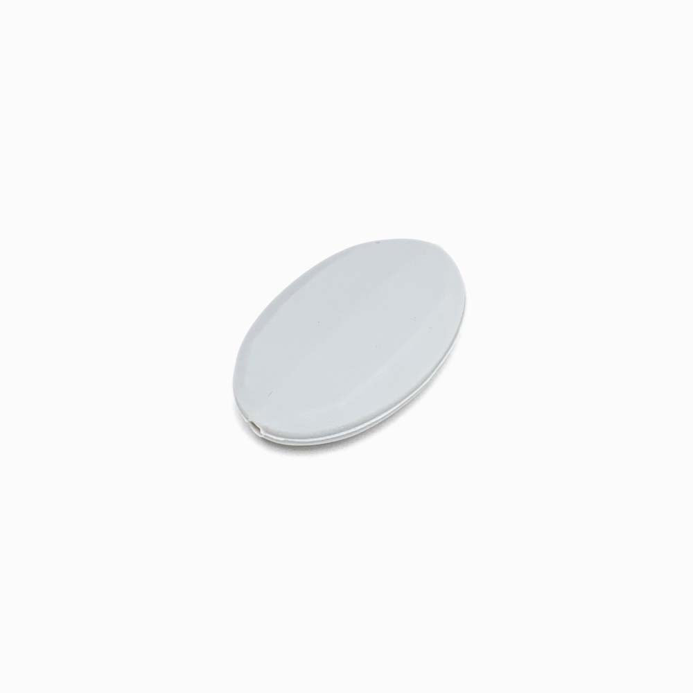 Contas de Silicone para Prendedor de Chucha Oval 30x26mm CINZA
