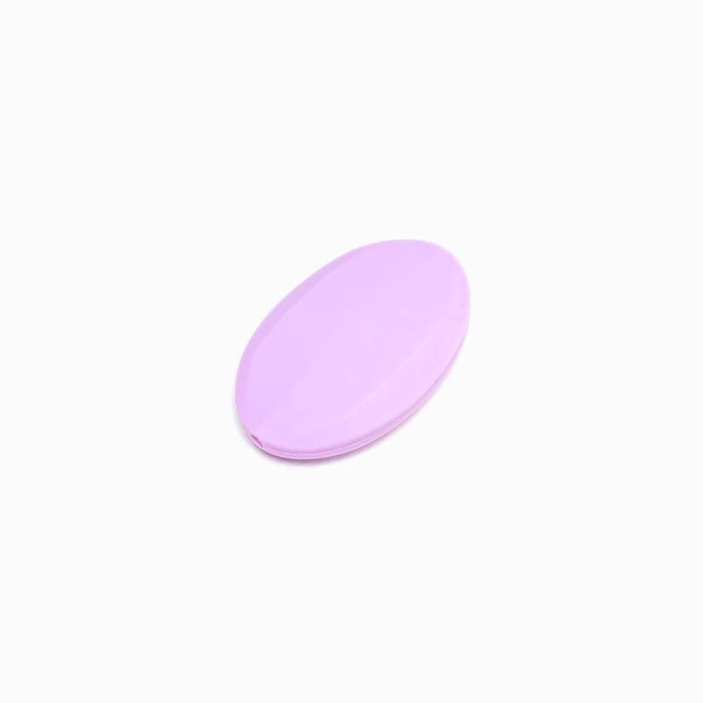 Contas de Silicone para Prendedor de Chucha Oval 30x26mm LAVANDA