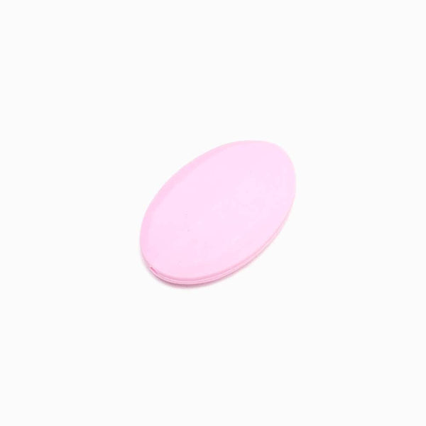 Contas de Silicone para Prendedor de Chucha Oval 30x26mm ROSA BEBÉ
