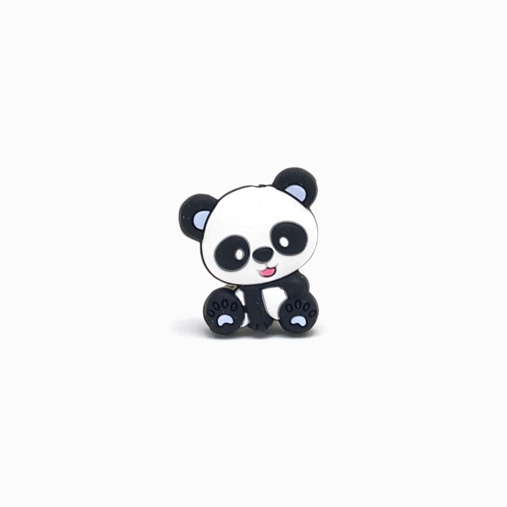 Contas de Silicone para Prendedor de Chucha Panda 26x25mm AZUL BEBÉ