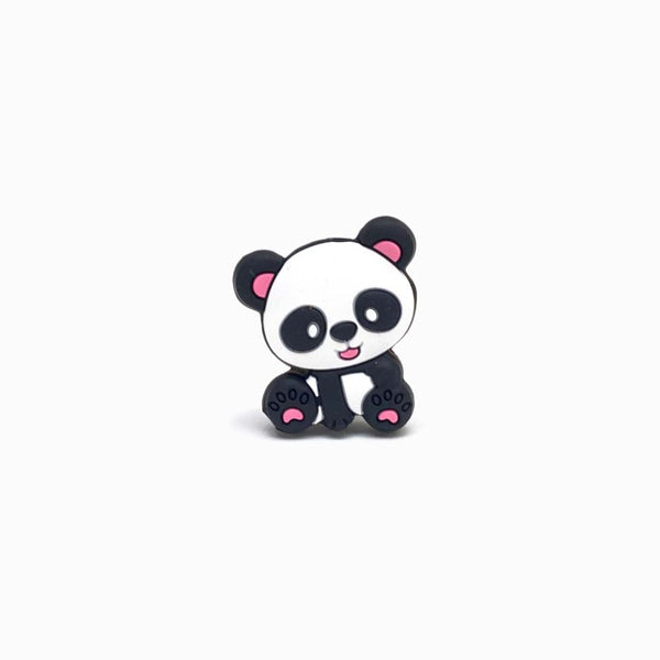 Contas de Silicone para Prendedor de Chucha Panda 26x25mm ROSA BEBÉ