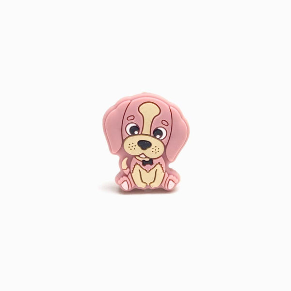 Contas de Silicone para Prendedor de Chucha Pug 29x24mm ROSA VELHO