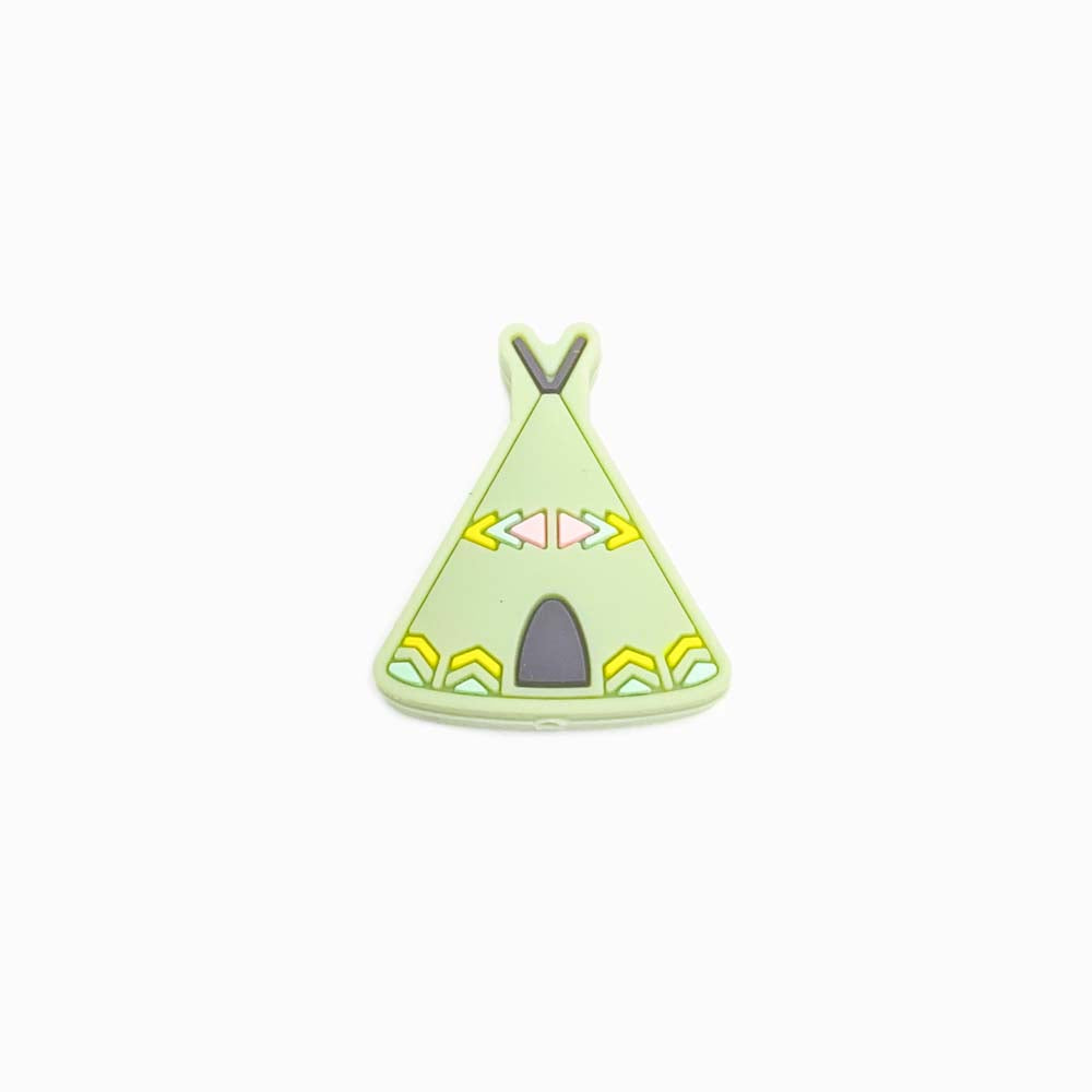 Contas de Silicone para Prendedor de Chucha Tipi 30x25mm VERDE CLARO